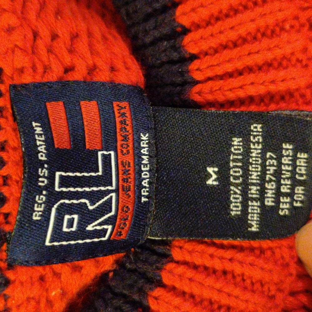 Vintage Ralph Lauren Polo Jeans Red Sweater - Picture 3 of 12